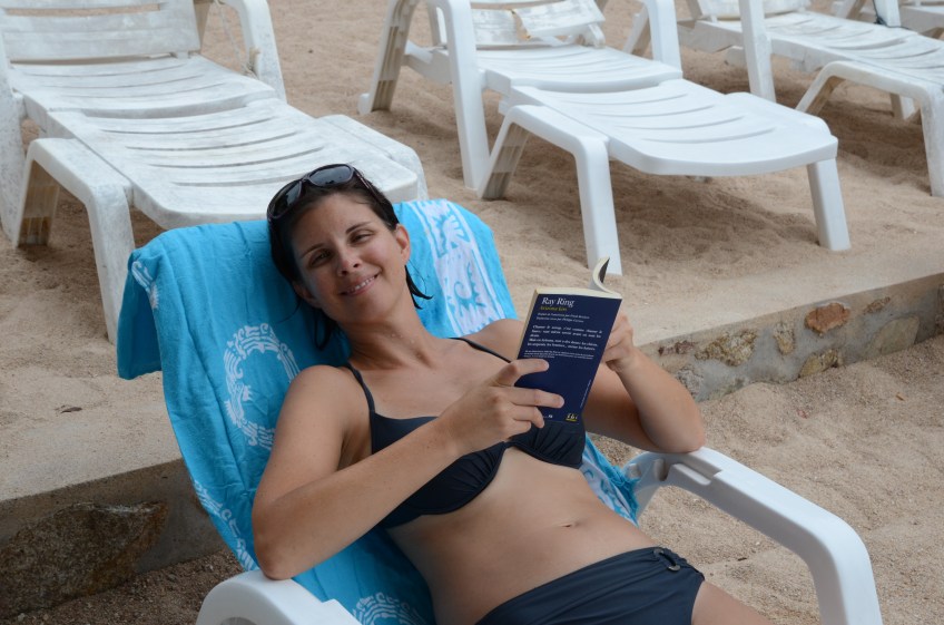 Mélanie qui lit, Koh Tao